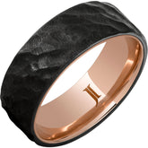 Hidden Gold Black Diamond Ceramic Ring With Thor Finish